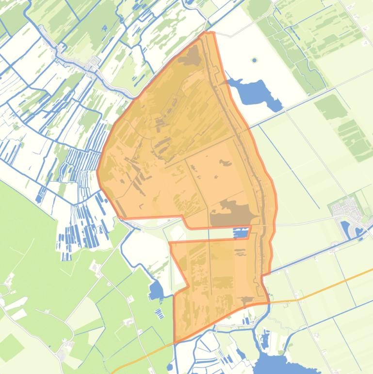 Kaart van de woonplaats Wetering.