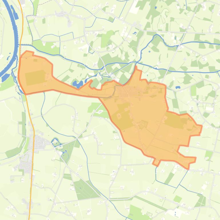Kaart van de woonplaats Wichmond.