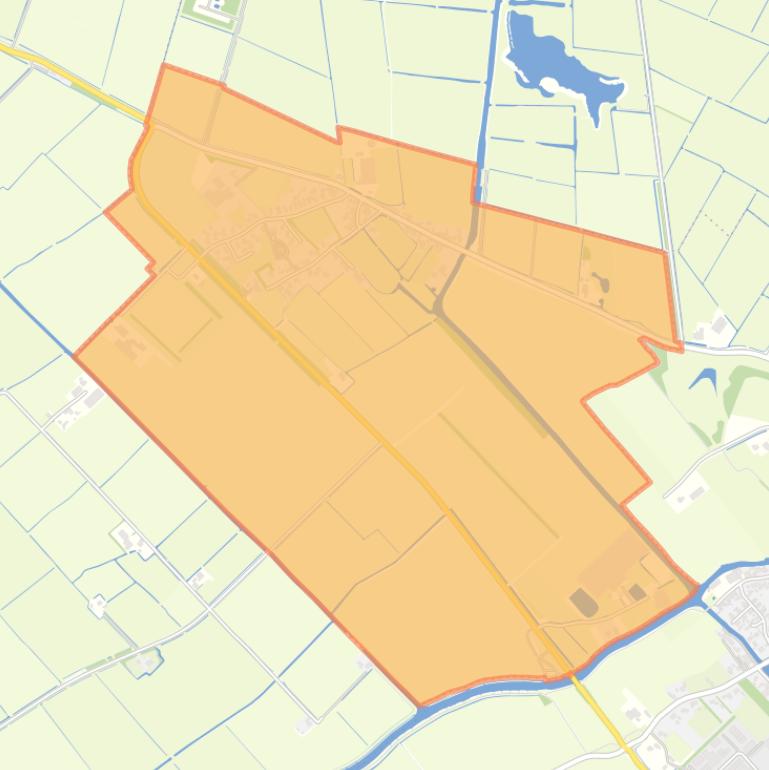 Kaart van de woonplaats Wier.