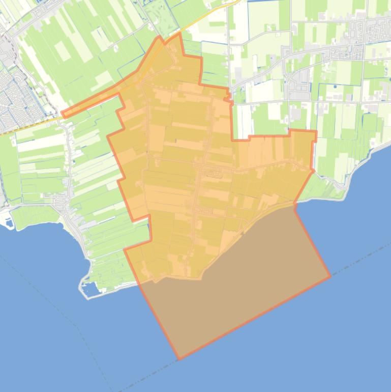 Kaart van de woonplaats Wijdenes.