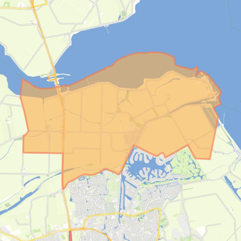 Kaart van de woonplaats Wilhelminadorp.