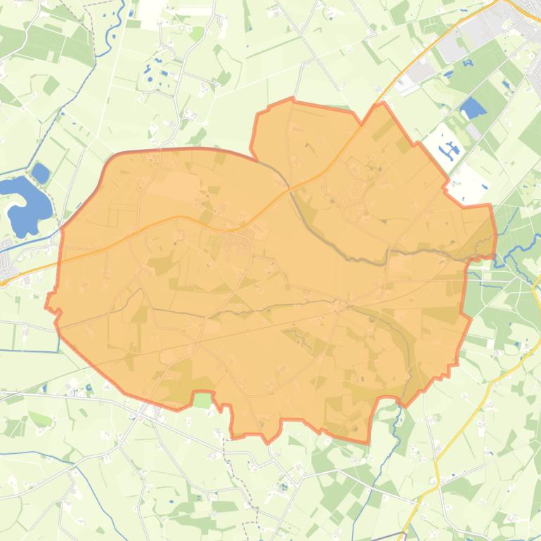 Kaart van de woonplaats Winterswijk Miste.