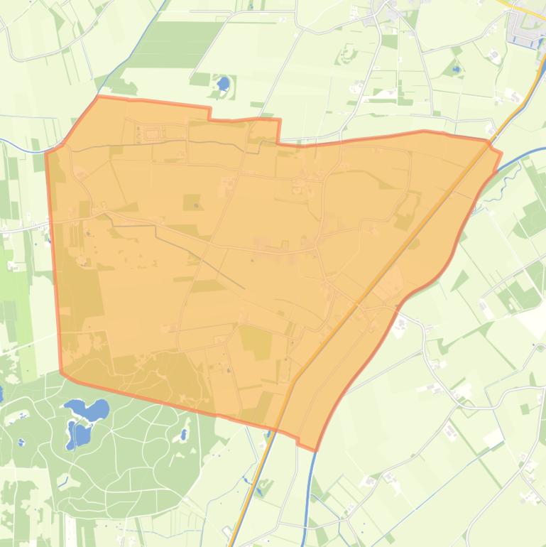 Kaart van de woonplaats Wittelte.