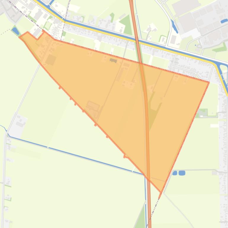 Kaart van de woonplaats Zandberg.