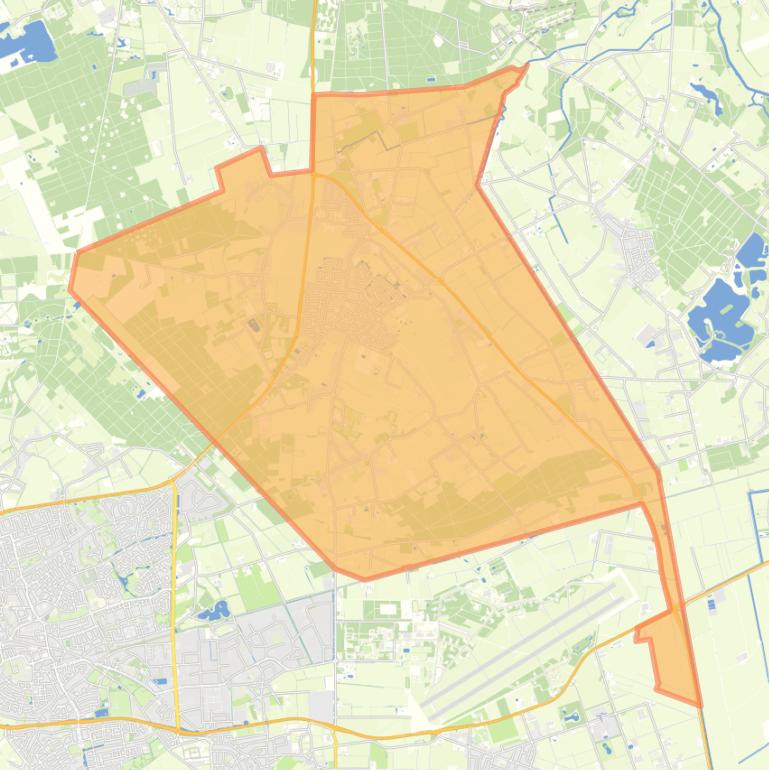 Kaart van de woonplaats Zeeland.