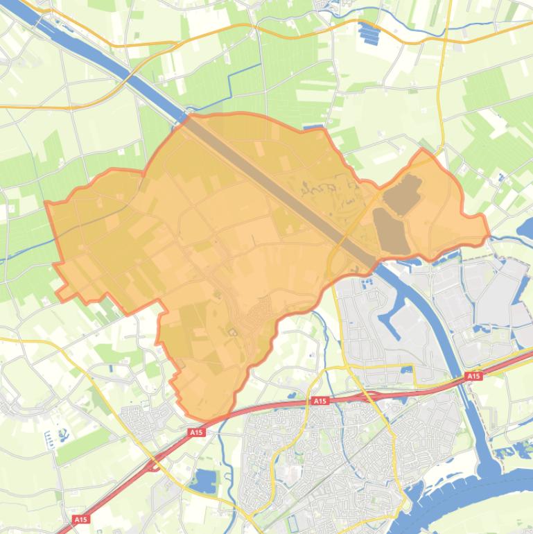 Kaart van de woonplaats Zoelen.