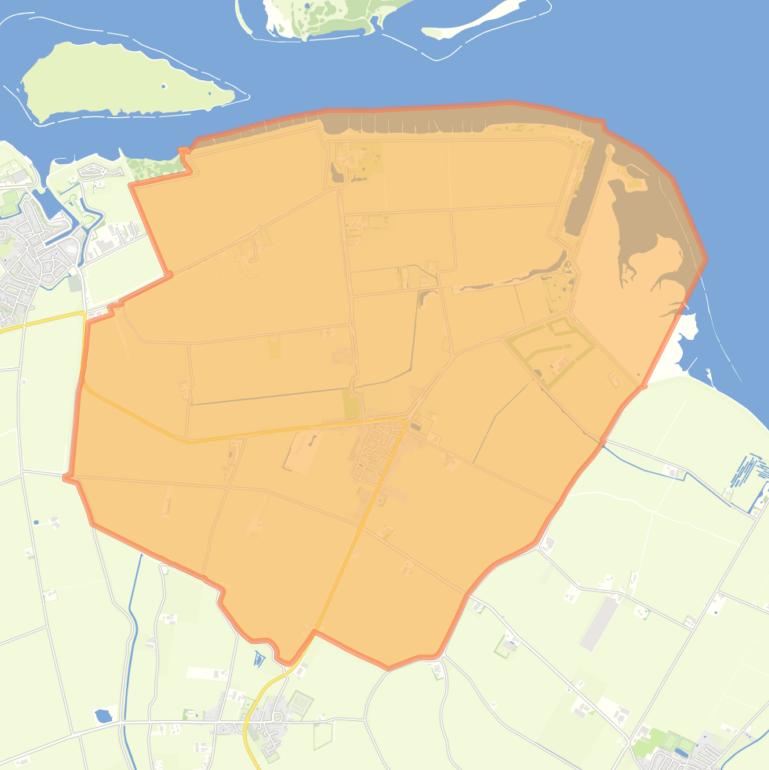 Kaart van de woonplaats Zonnemaire.