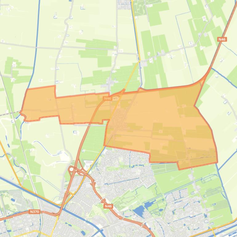 Kaart van de woonplaats Zuidwolde.