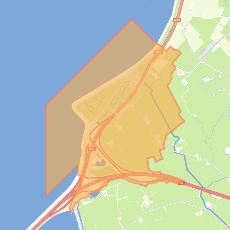 Kaart van de woonplaats Zurich.