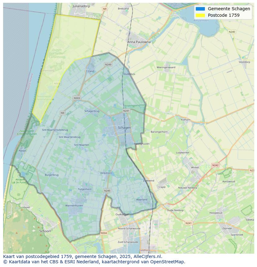 Afbeelding van het postcodegebied 1759 op de kaart.
