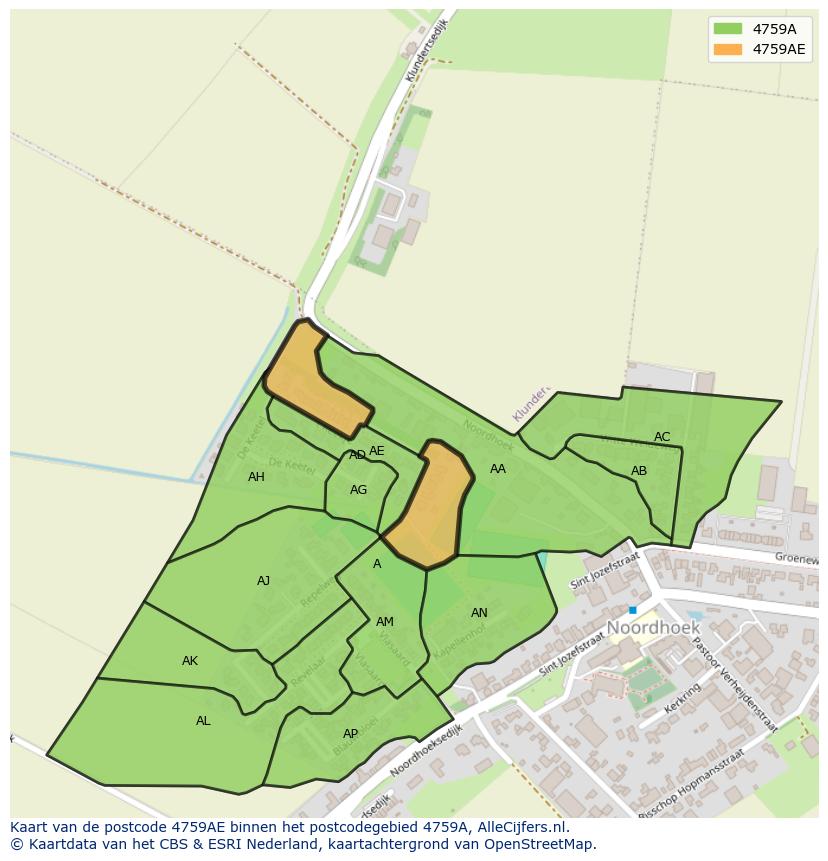 Afbeelding van het postcodegebied 4759 AE op de kaart.