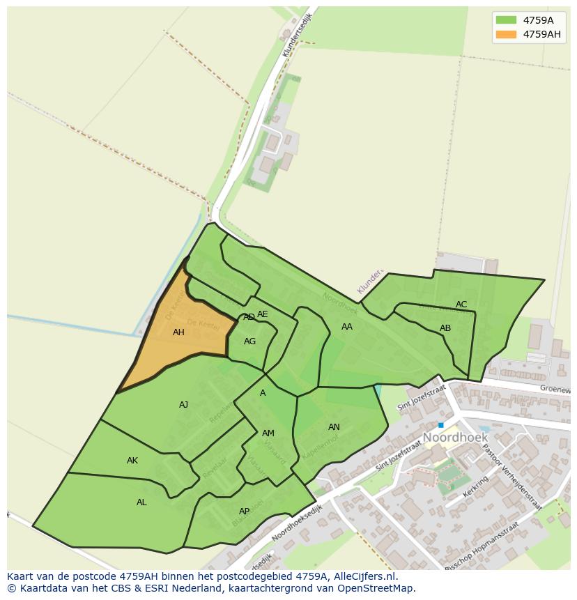 Afbeelding van het postcodegebied 4759 AH op de kaart.